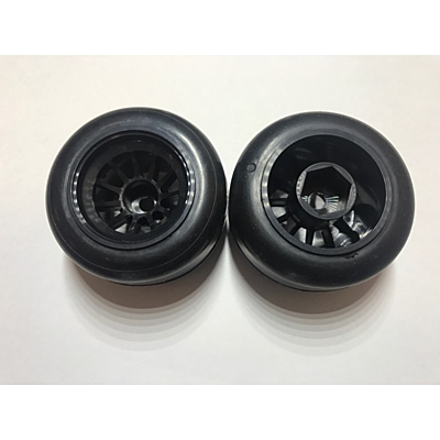 Ride F1 Rear Rubber Slick Tires GR Compound 61mm Preglued Asphalt (2pcs)
