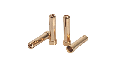 LRP 5mm to 4mm Gold Works Team adapter plug (4 pcs.)