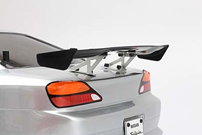 Yokomo Aluminum Wing Stay (Silver/Low) for Drift Car