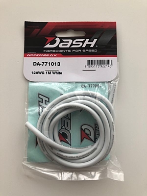 Dash Silicon Wire 12AWG White 1m