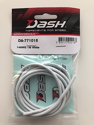 Dash Silicon Wire 14AWG White 1m