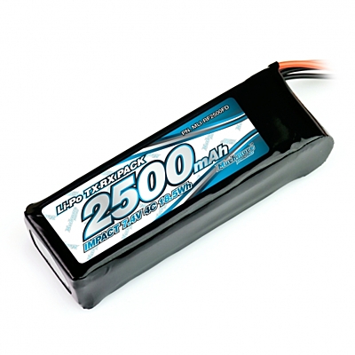 Muchmore IMPACT Li-Po Battery 2500mAh/7.4V 4C Flat Size for Tx & Rx