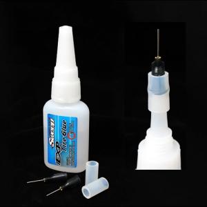 Sweep EXP Tire Glue (0.6oz, Fast Type) w/2 Stainless Extension & Silicone