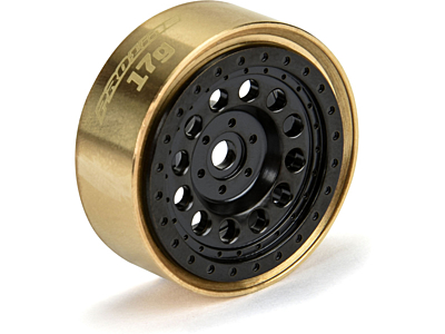 Pro-Line Rock Shooter Brass F/R 1.0" 7mm Crawler Wheels (Black, 2pcs)