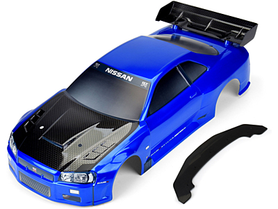 PROTOform 2002 Nissan Skyline GT-R R34 1/7 Pre-Painted / Pre-Cut Body (Bayside Blue) 