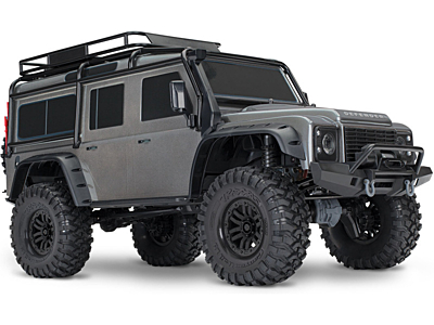 Traxxas TRX-4 Land Rover Defender 1/10 TQi with Winch RTR (Grey)