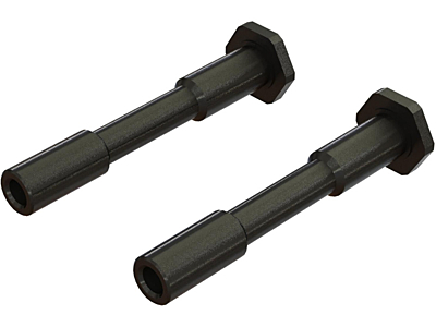 Arrma Steel Steering Post 6x42mm (Black, 2pcs)