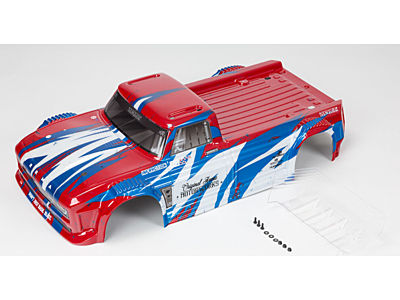 Arrma Infraction 4x4 All Road Painted Decaled Trimmed Body (Red/Blue)