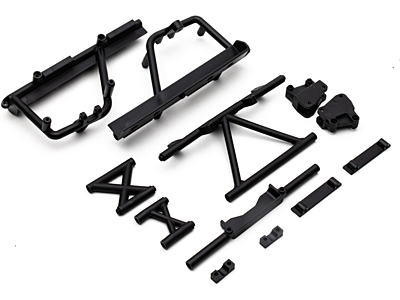 Axial Cage Supports Battery Tray RBX10 (Black)