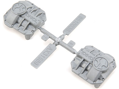 Axial AR44 Differential Covers (Silver, 2pcs)
