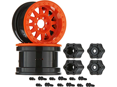 Axial Method IFD 2.2 Beadlock Wheels 12mm Hex (Orange, 2pcs)