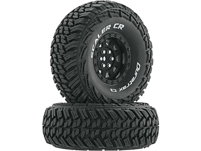 Duratrax Scaler CR C3 Mounted 1.9" Crawler Tires (Black, 2pcs)