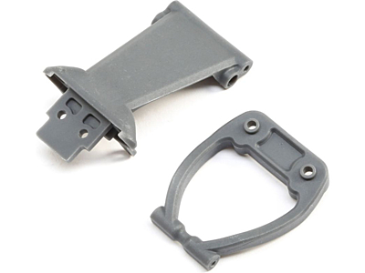 Losi Rock Rey Front Bumper Skid Plate&Support (Gray)
