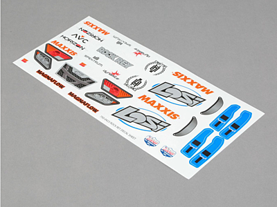 Losi Electric Blue Decal Sheet