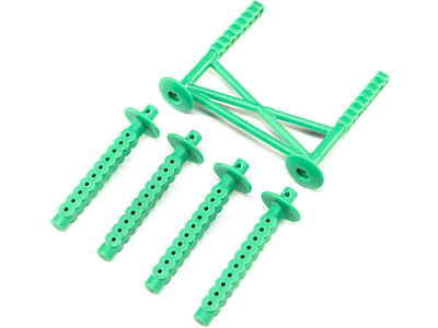 Losi LMT Rear Body Support and Body Posts (Green)