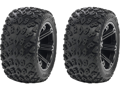 Medial Pro Preglued Front Sport Tires Dirt Crusher 2.8" (Black, 2pcs)