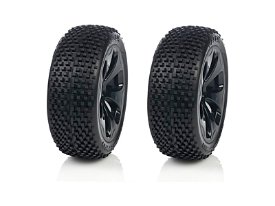 Medial Pro Racing Tires Mounted on Black Rims Velox M4 Super Soft (2pcs)