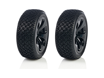 Medial Pro Racing Tires Mounted on Black Rims Ninja M4 Super Soft (2pcs)