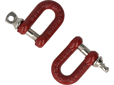 Robitronic Straight Shackle with Collar Bolts (2pcs)