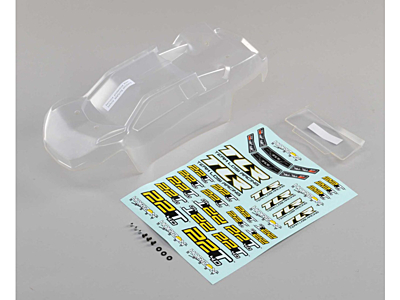 TLR 22T 4.0 Body Set with Stickers (Clear)