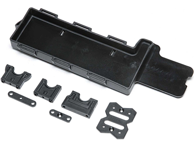 TLR Battery Tray and Center Diff Mount Set