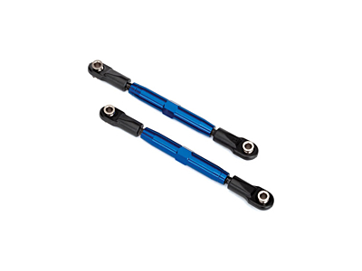 Traxxas Aluminum Camber Links Tubes with Rod Ends 73mm (Blue, 2pcs)