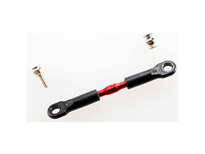 Traxxas Aluminum Turnbuckle 39mm with Rod Ends and Hollow Balls (Red, 2pcs)
