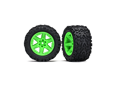 Traxxas Talon Extreme Tires & RXT Wheels 2.8" (Green, 2pcs)