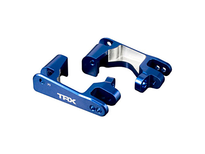 Traxxas Left & Right Aluminum Caster Blocks (Blue, 2pcs)