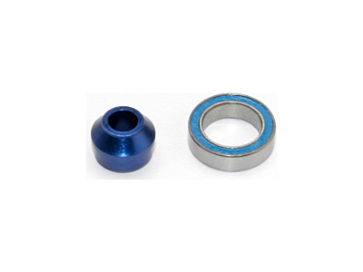 Traxxas Bearing 10x15x4mm And Aluminum Adapter (Blue Anodized)