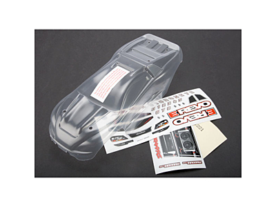 Traxxas 1/16 E-Revo Body with Decal Sheet (Clear)
