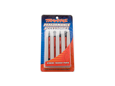 Traxxas Aluminum Toe Links (Red Anodized, 4pcs)