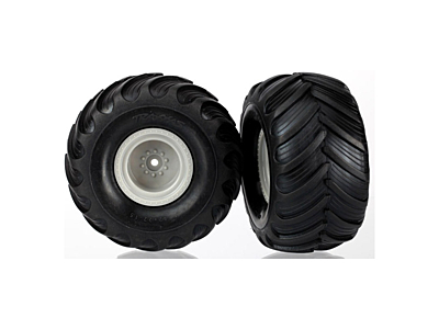 Traxxas Terra Grove Assembled Tires & Wheels Dual Profile 1.5" outer & 2.2" inner (2pcs)