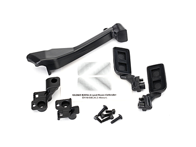 Traxxas Land Rover Defender Side Mirrors, Snorkel & Mounting Hardware
