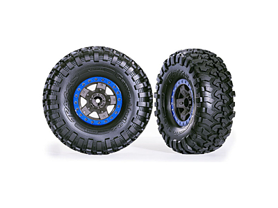 Traxxas TRX-4 Sport Wheels 2.2" with Canyon Trail Tires (2pcs, Gray-Blue)