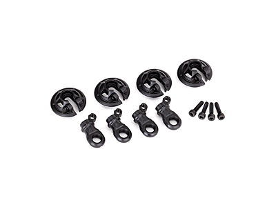 Traxxas Lower Spring Retainers with Rod Ends (4pcs)