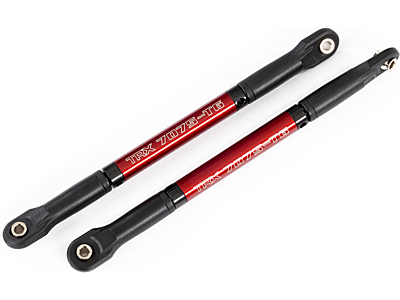 Traxxas Aluminium HD Push Rods with Rod Ends (Red, 2pcs) 