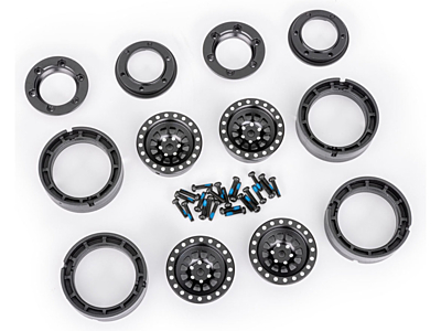 Traxxas Wheels 1.0” 6061-T6 Aluminum (Black, 4pcs)