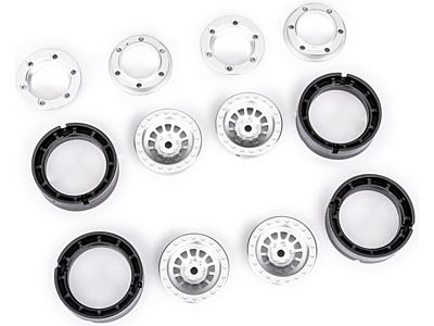 Traxxas Wheels 1.0” 6061-T6 Aluminum (Silver, 4pcs)
