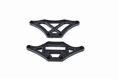 LRP S10 TC Front and Rear Upper Chassis Brace Set