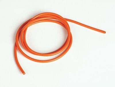 Graupner Silicon Wire Ø3.3mm, 1m, Orange, 12AWG