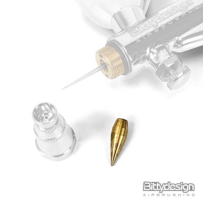 Bittydesign Cone Nozzle Thread-free for Revolver Trigger Airbrush (0.5mm)