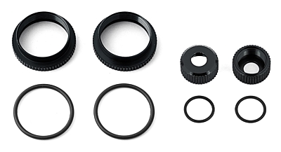Associated Shock Collar and Seal Retainer Set 16mm (Black)