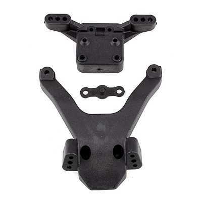 Associated RC10B6.3 Front Top Plate and Ballstud Mount