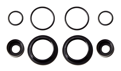 Associated 12 mm Shock Collar and Seal Retainer Set (Black)