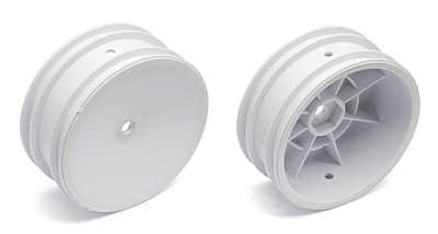 Associated 2WD Front Wheels, 2.2in, 12mm Hex (White)
