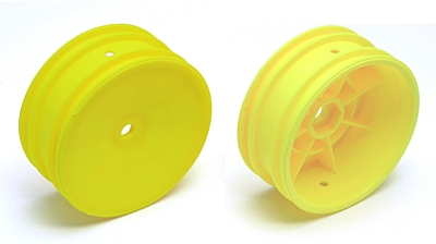 Associated 2WD Front Wheels, 2.2in, 12mm Hex (Yellow)