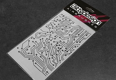 Bittydesign Vinyl Stencil 'Electronic Circuit'