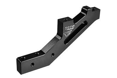 Corally Chassis Brace V2 Front Swiss Made 7075 T6 Hard Anodised (Black)