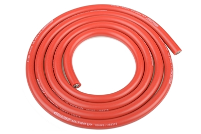 Corally Ultra V+ Silicone Wire - Super Flexible - Red - 10AWG (1m)